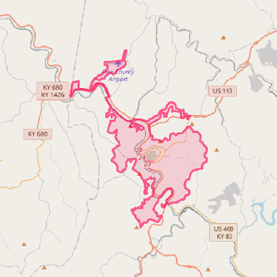 Map of Pikeville