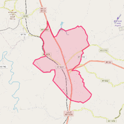 Map of Pine Knot