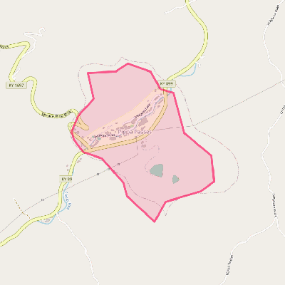 Map of Pippa Passes