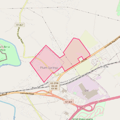 Map of Plum Springs