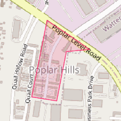 Map of Poplar Hills