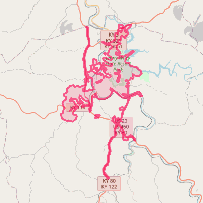 Map of Prestonsburg