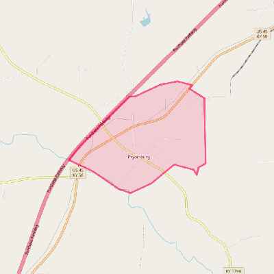 Map of Pryorsburg