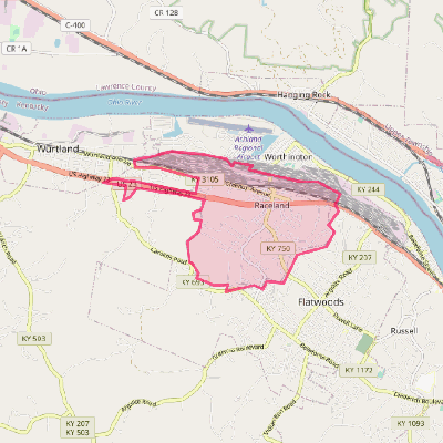 Map of Raceland