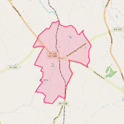 Map of Rineyville