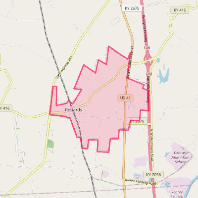 Map of Robards
