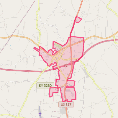 Map of Russell Springs