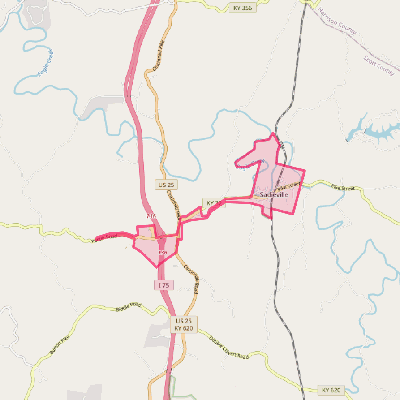 Map of Sadieville