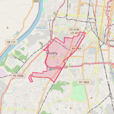 Map of Shively