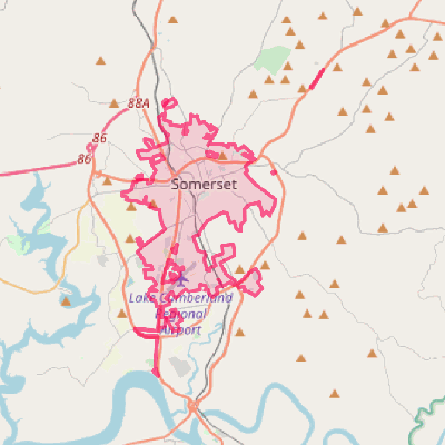 Map of Somerset