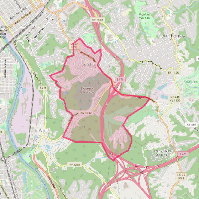 Map of Southgate