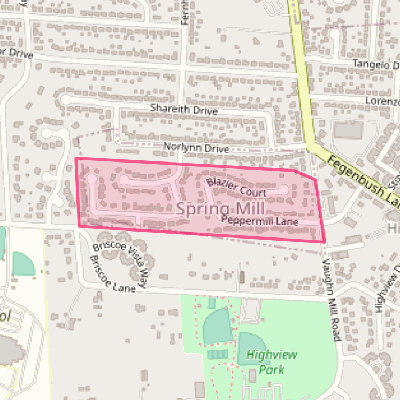 Map of Spring Mill