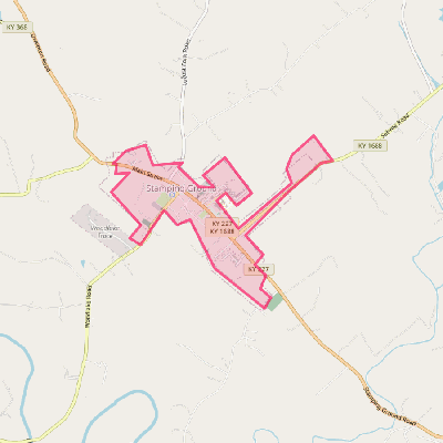 Map of Stamping Ground