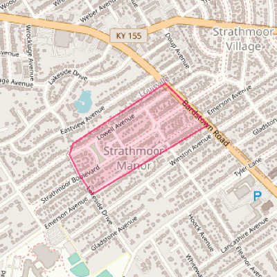 Map of Strathmoor Manor