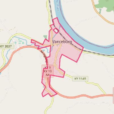 Map of Vanceburg