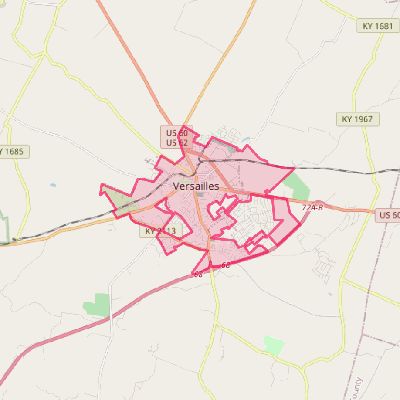 Map of Versailles