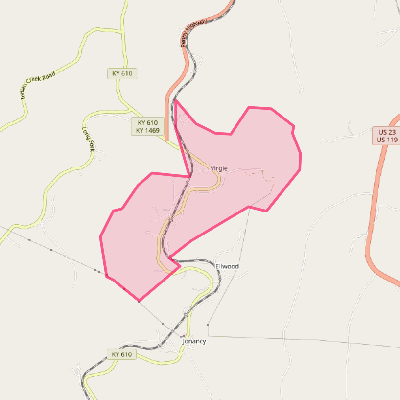 Map of Virgie