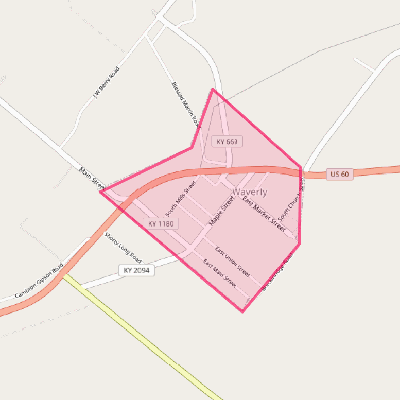 Map of Waverly