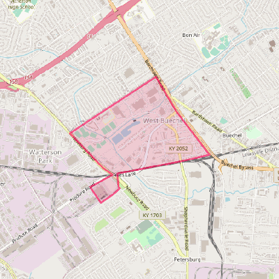 Map of West Buechel