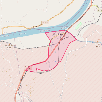 Map of West Point