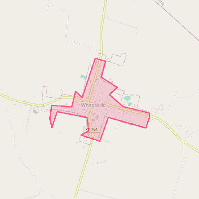 Map of Whitesville