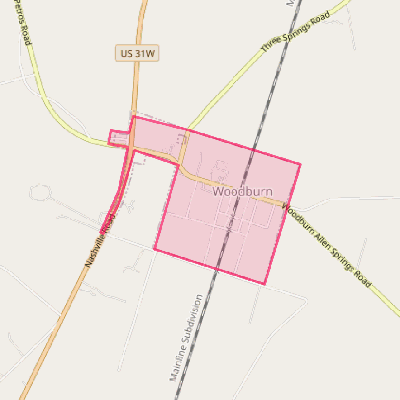 Map of Woodburn