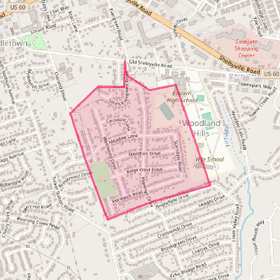 Map of Woodland Hills