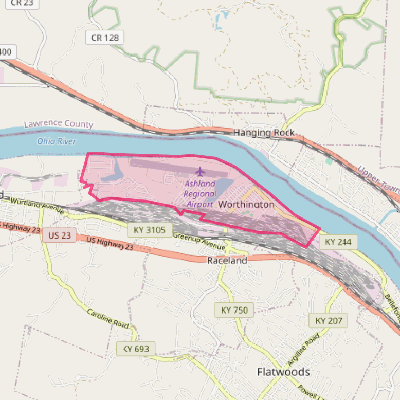 Map of Worthington