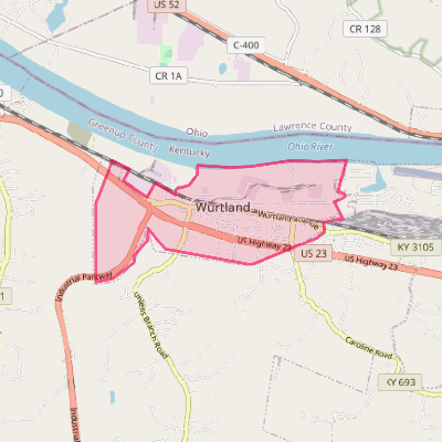 Map of Wurtland