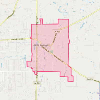 Map of Abita Springs