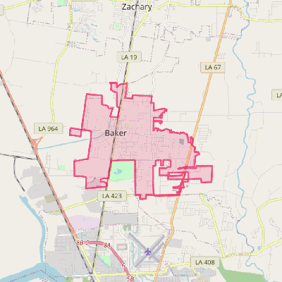 Map of Baker