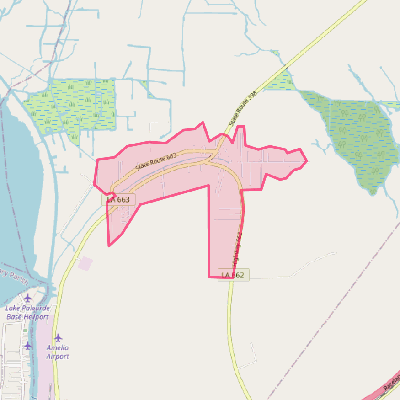 Map of Bayou L'Ourse