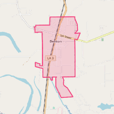 Map of Benton