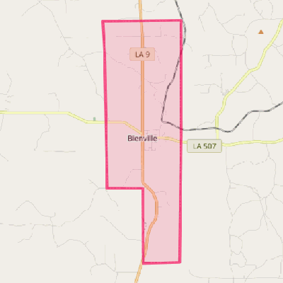 Map of Bienville