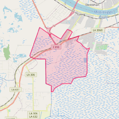 Map of Boutte