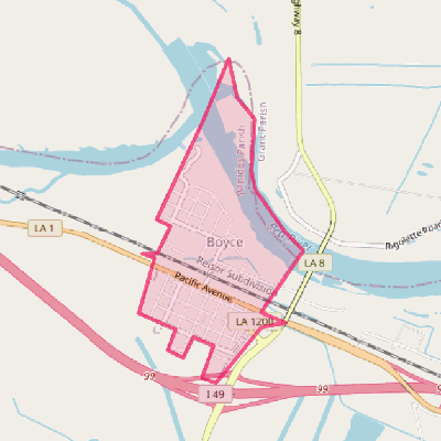 Map of Boyce