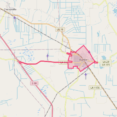 Map of Bunkie