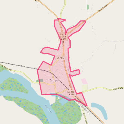 Map of Campti