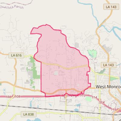 Map of Claiborne