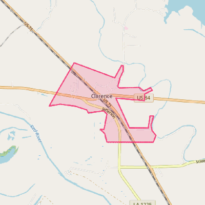 Map of Clarence