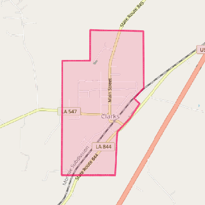 Map of Clarks