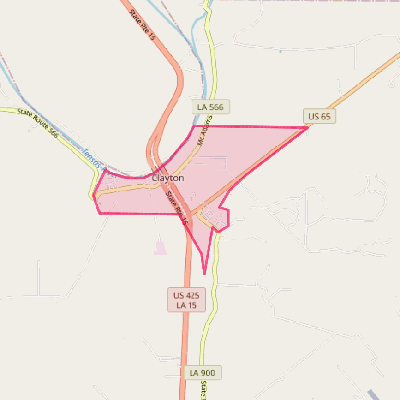 Map of Clayton