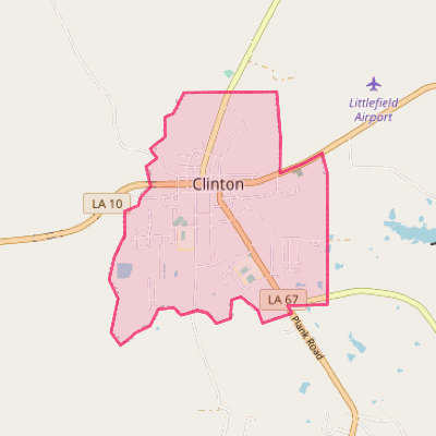 Map of Clinton