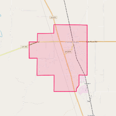 Map of Cotton Valley