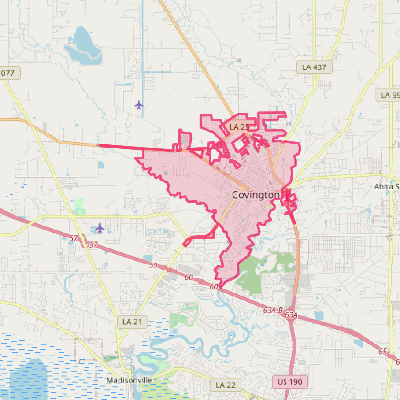 Map of Covington