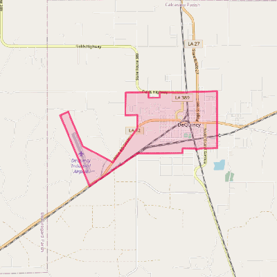 Map of DeQuincy