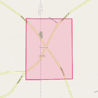 Map of Downsville