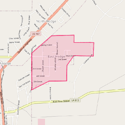 Map of East Hodge