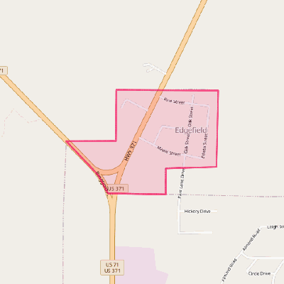 Map of Edgefield