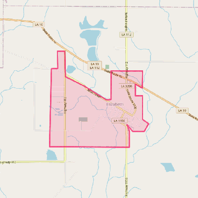 Map of Elizabeth